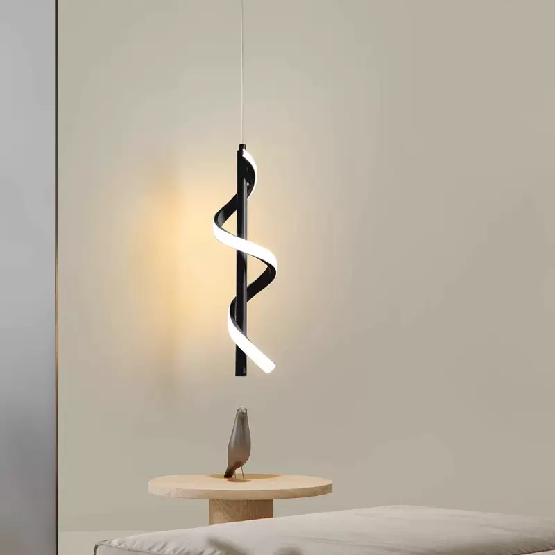 轻奢极简两头卧室床头小吊灯创意个性水晶电视背景墙橱窗吧台灯饰