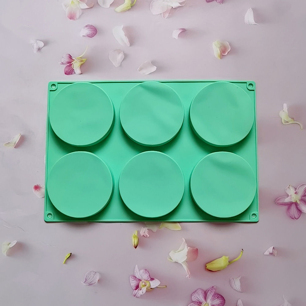 6 discos 153 pastel chocolate molde de silicona molde de postre decoración de pastel de cocina horneador Ma Green