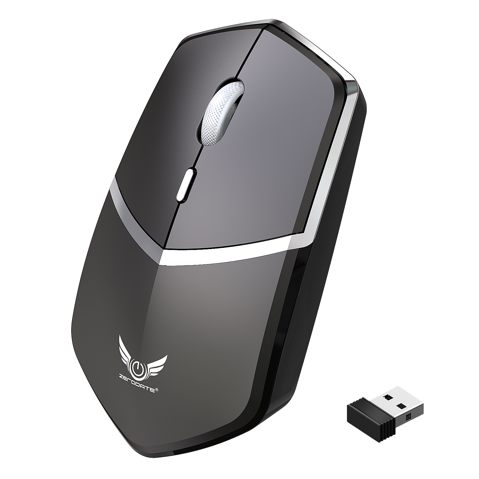 Factory 2.4G Wireless Mouse 1600DPI Three-Speed Adjustment 4-Button Type-C Charging Wireless Optical Mouse