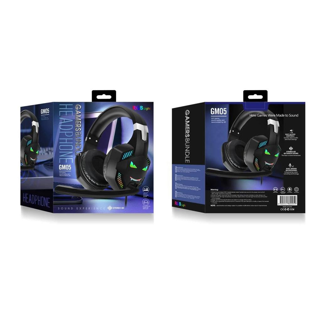 Гарнитура для игр G1 RGB цветная проводная гарнитура с тяжелым басом ps4 e-sports прямая продажа