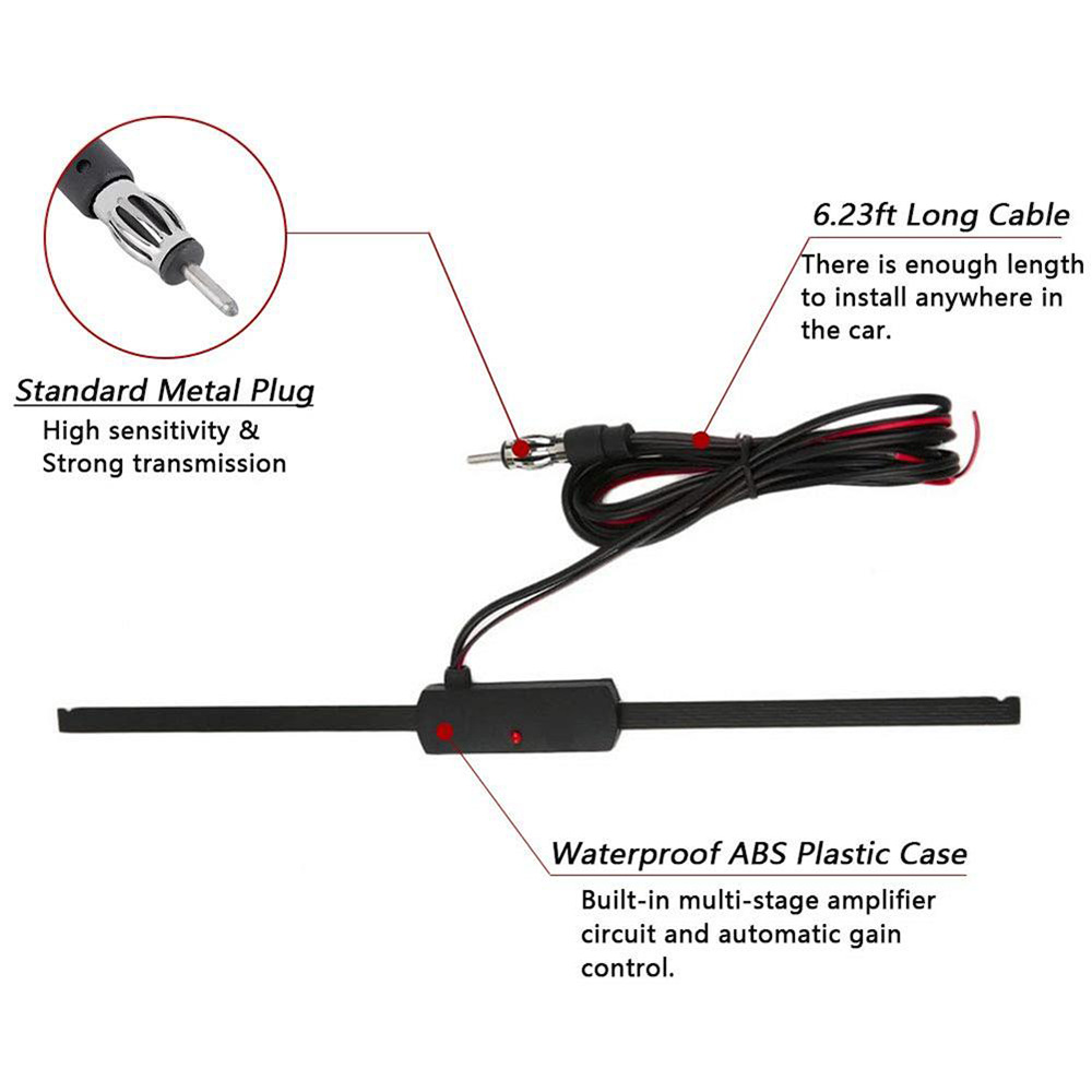 Car High-Frequency Enhanced Antenna, Universal Car Amplifier Antenna, Radio Antenna Amplifier, Cross-Border Hot-Selling
