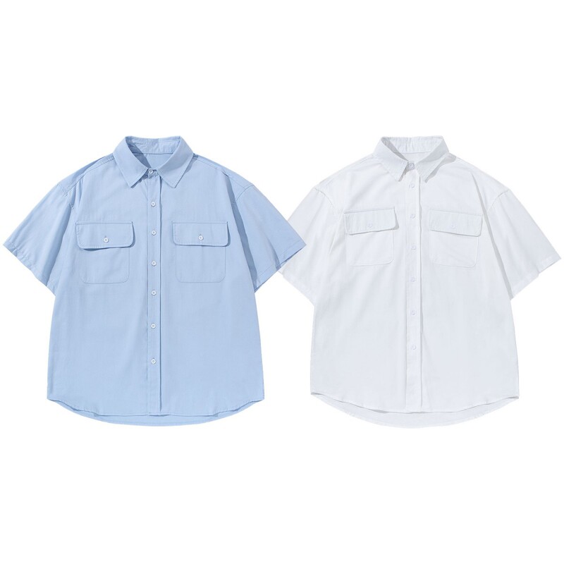 RUIIENRS x Magmans 2025 summer new high sense casual loose pocket short sleeve C3302