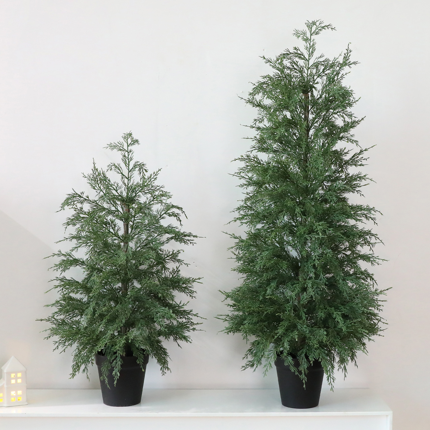 Shengyuan nuevo producto 70 / 90CM simulación de ciprés lateral decoración de árbol de Navidad decoración interior y exterior de Navidad