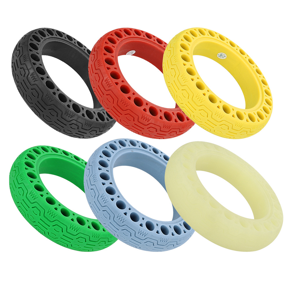 60/70-6.5 Small Hole Hollow Solid Tire Max G30 Electric Scooter Anti-Puncture Colorful Tire Spare Parts