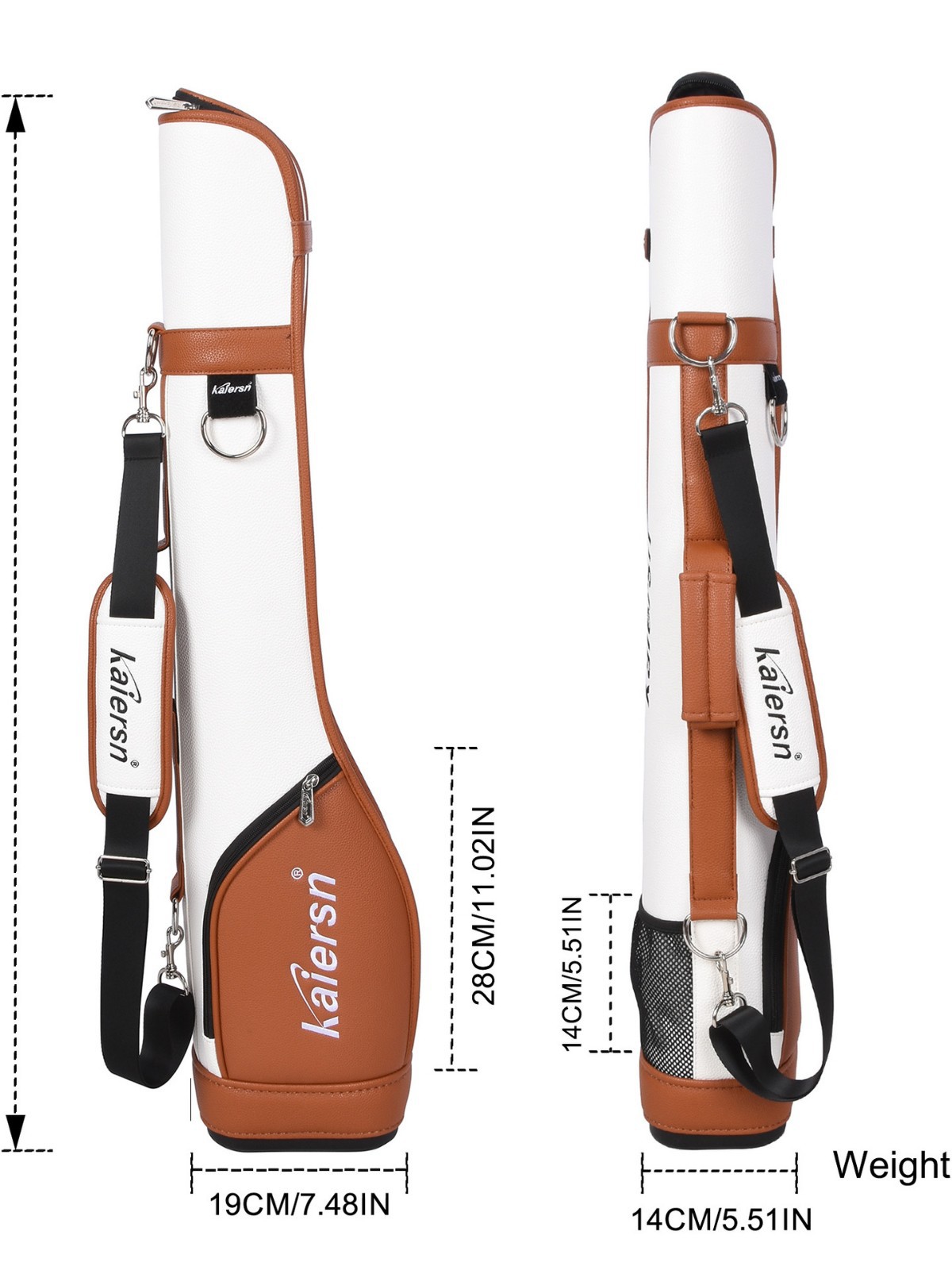 Kaiersn Park Golf Pack Bolsa de pistola pequeña Bolsa de club Parque Suministros de golf