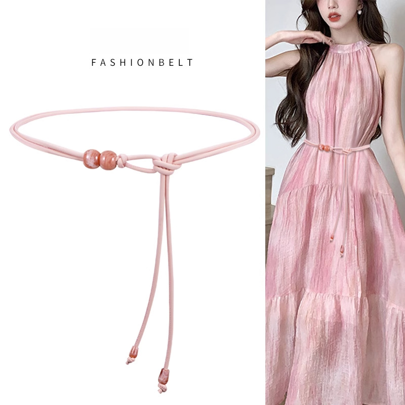 Cinturón delgado para mujeres, cinturón de mujer, decoración de cintura negra con vestido, camisa de cintura con cadena
