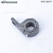 电动摩托车配件保险杠单孔支架踏板车大灯改装夹具6字大夹子批发