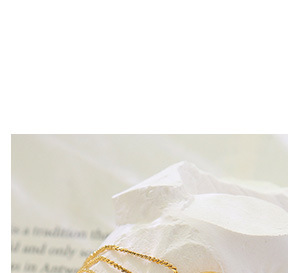 new stainless steel keel chain men and women hip-hop gold-plated necklace