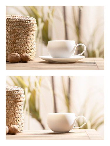K9HX批发德化羊脂玉白瓷陶瓷手握拉花鸡蛋杯精致可爱拿铁咖啡杯碟