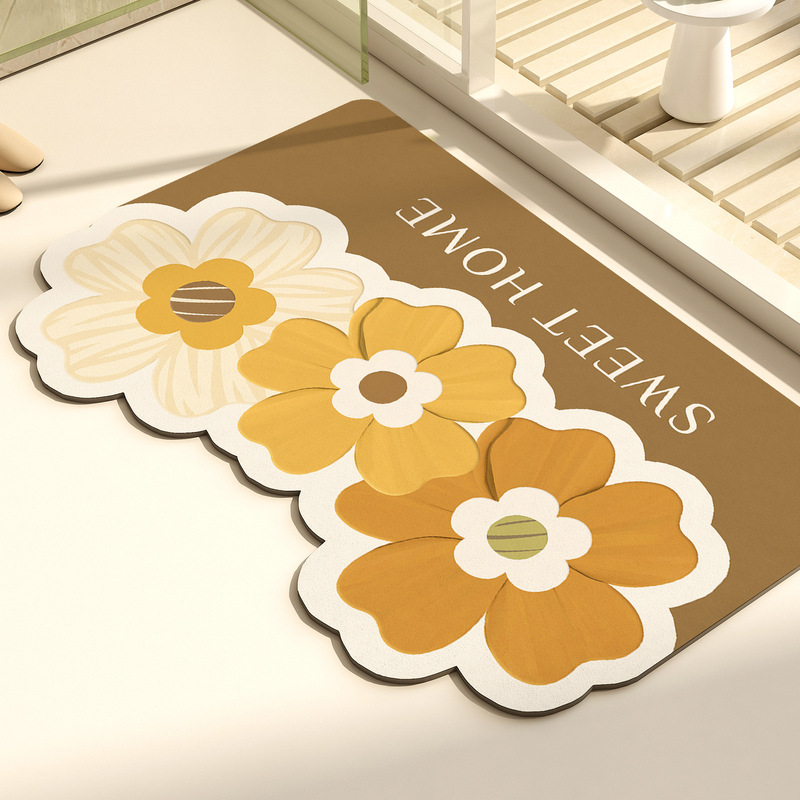 Diatom Mud Absorbent Mat Bathroom Floor Mat Bathroom Toilet Door Non-Slip Foot Mat Entrance Door Mat Carpet Diatom Mud Absorbent Mat Bathroom Floor Mat Bathroom Toilet Door Non-Slip Foot Mat Entrance Door Mat Carpet