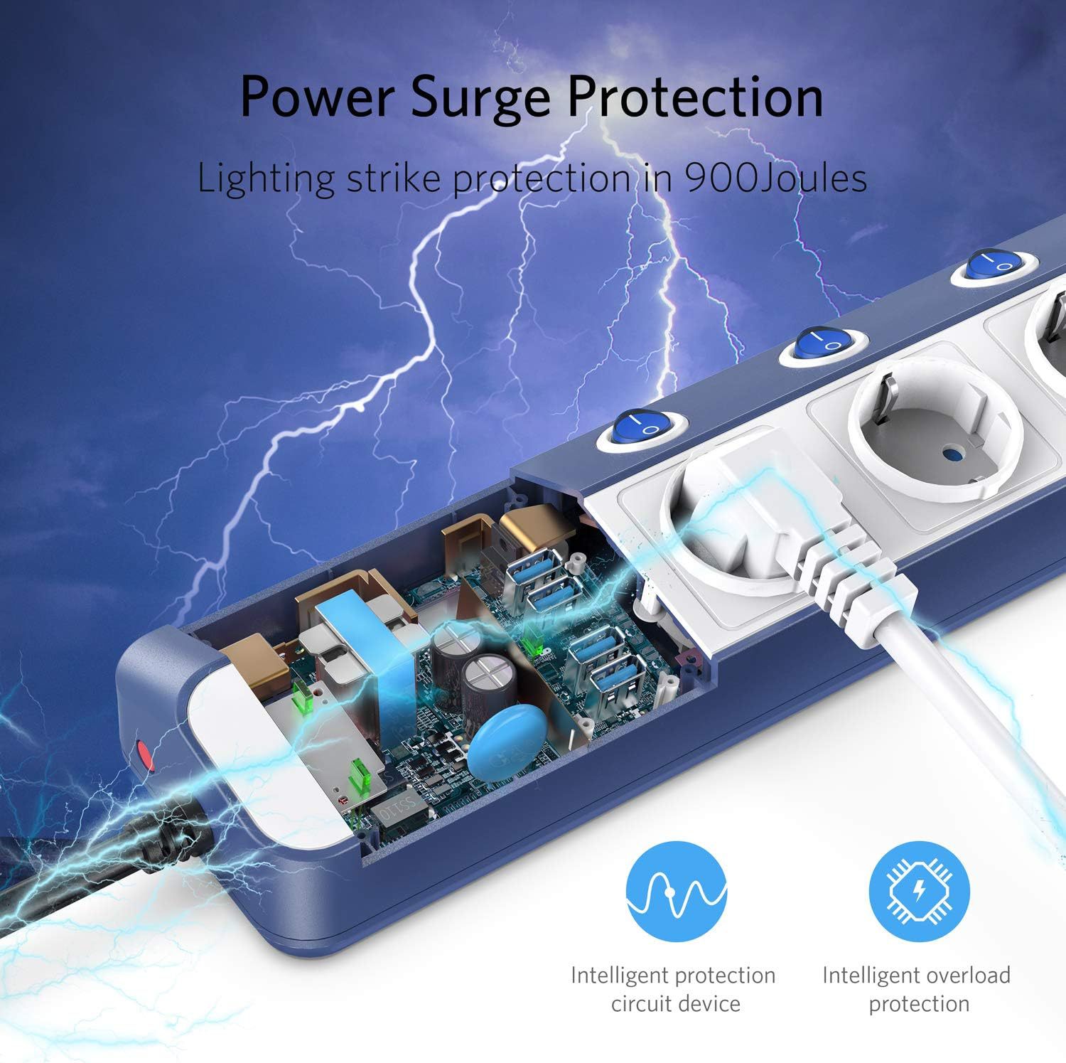 MEHRFACHHSTECKDOSE, BESTEK 6 FACH STECKDOSENLEISTE WANDMONTAG