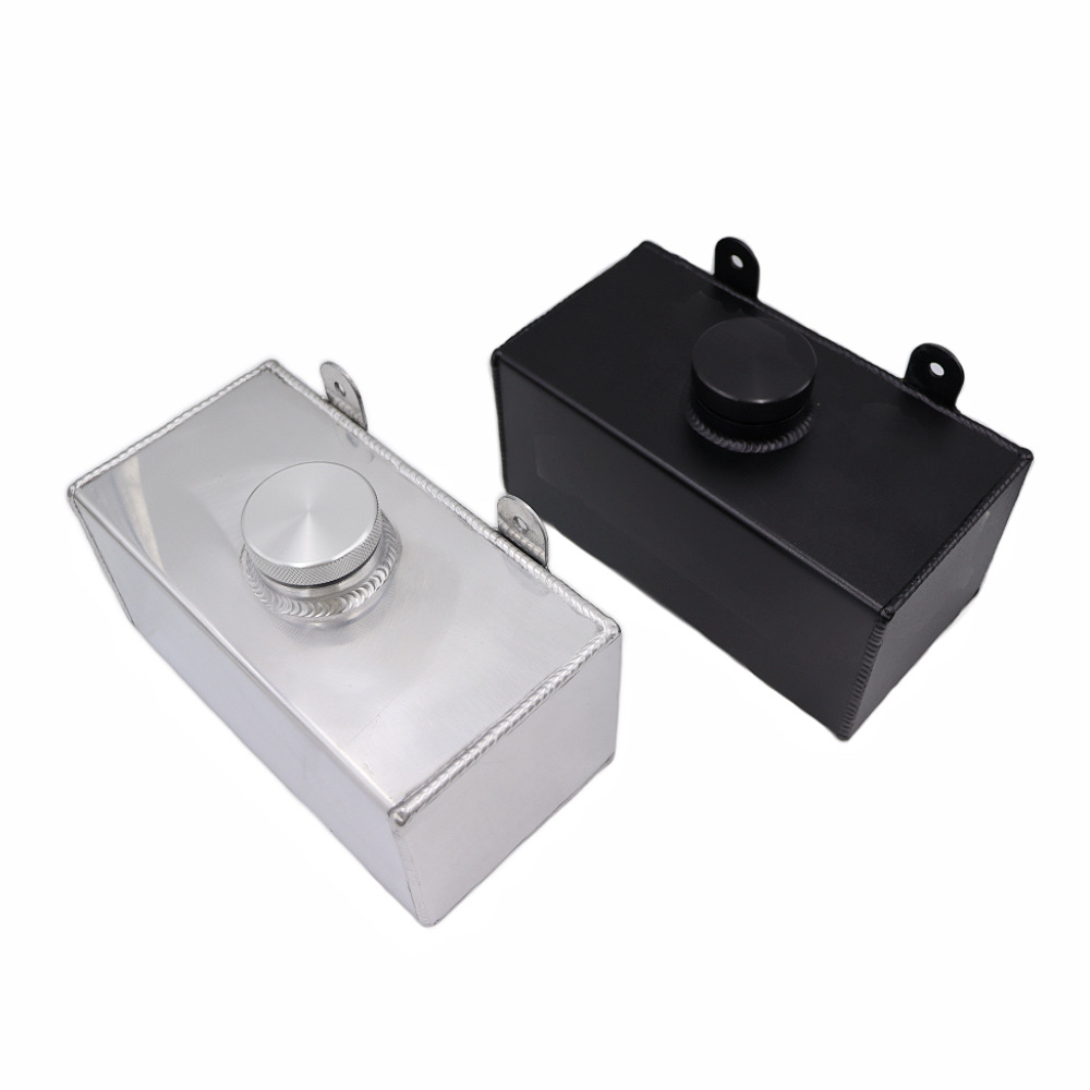 Cross-Border Automotive Parts Modified Auxiliary Water Tank, Aluminum Alloy Auxiliary Water Bottle, Water Tank Cooling and Ventilation Pot, Defoaming Pot, 2L