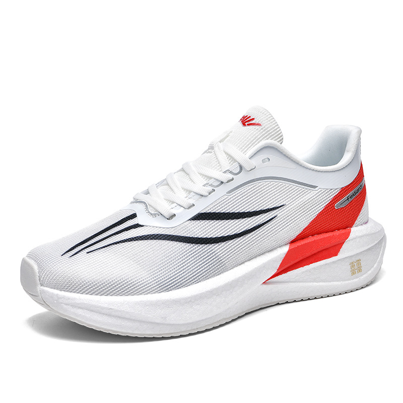Nuevos juveniles de placa de carbono para correr carreras de velocidad de prueba física de entrenamiento de maratón profesional para hombres zapatos deportivos para correr