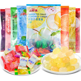 上好佳糖薄荷糖水果味清凉糖100g袋装零食喜糖硬糖果混合口味批发