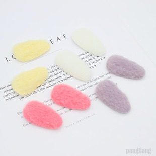 Plush water drop clip BB clip headdress hair accessories DIY accessories cute little girl side clip fabric material