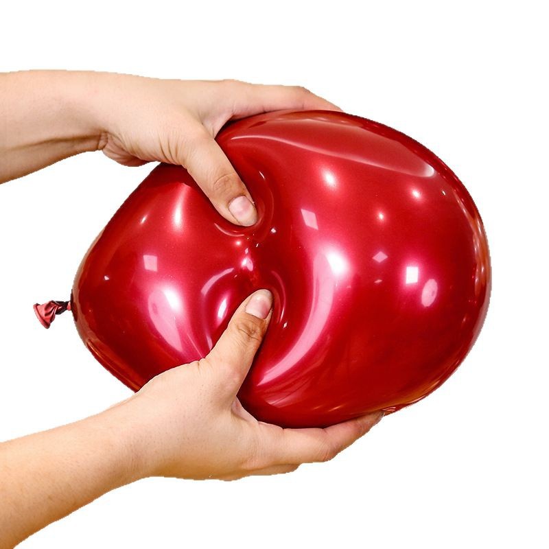 Globo de boda de 10 pulgadas doble granada globo rojo decoración de la boda decoración de la boda guía del globo props