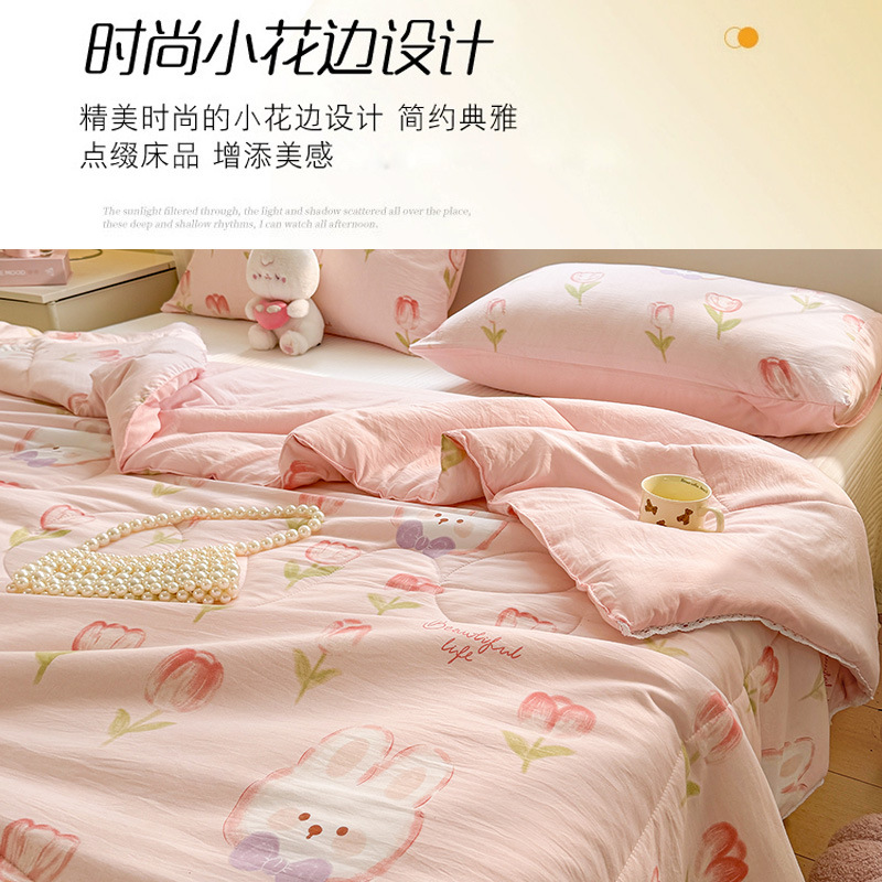 Edredón de verano de clase A, edredón de enfriamiento de verano, edredón de aire acondicionado, dormitorio individual para niños, edredón fino de primavera y otoño, se puede lavar a máquina en verano