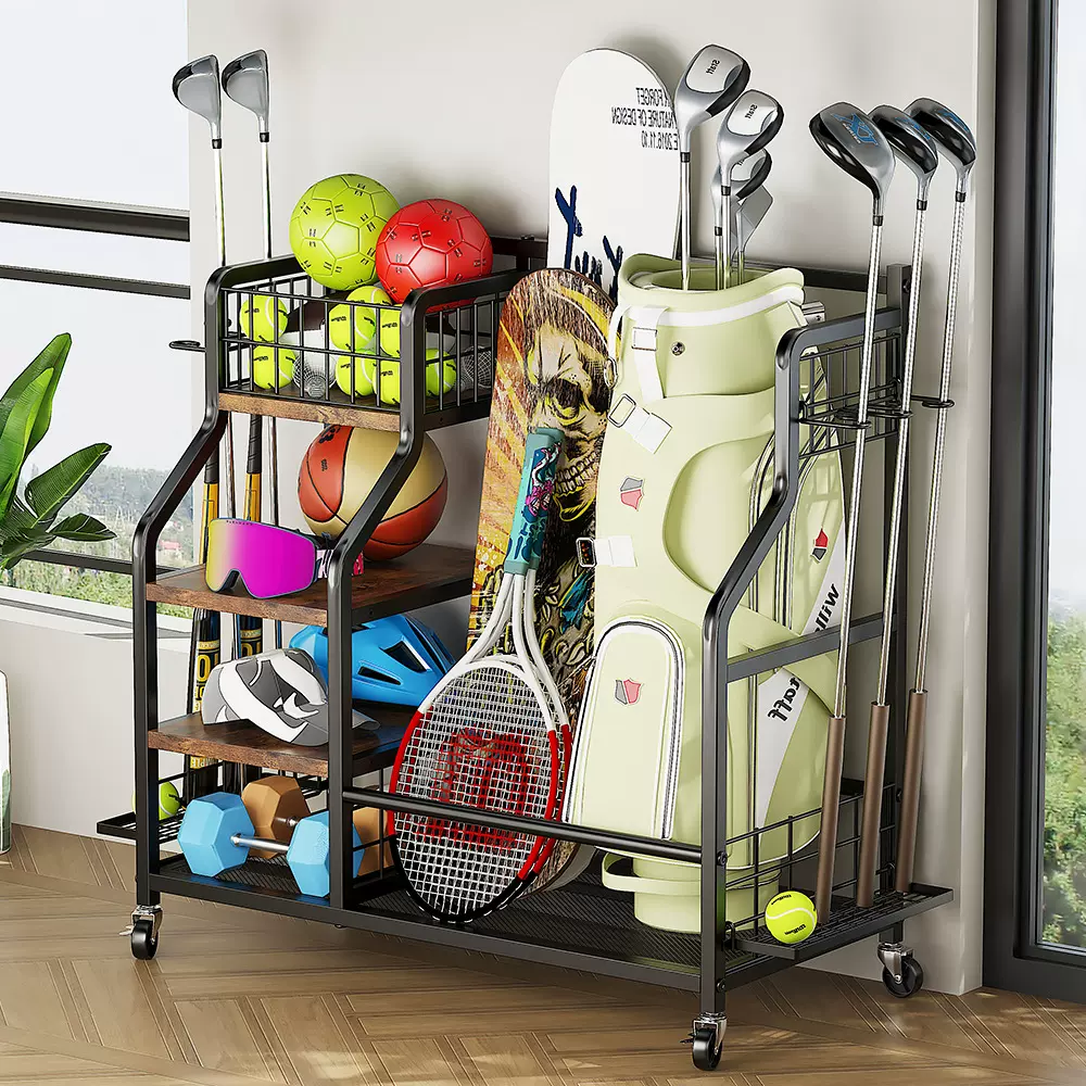 高尔夫球包收纳架球杆置物架金属展示架运动器材用品练习设备球袋