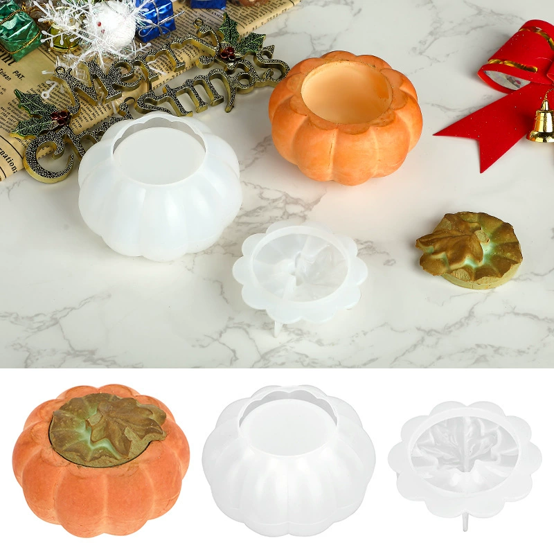 Форма для литья из силикона в виде тыквы для свечей, подсвечника, хранения, Хэллоуин, Meiyang DIY