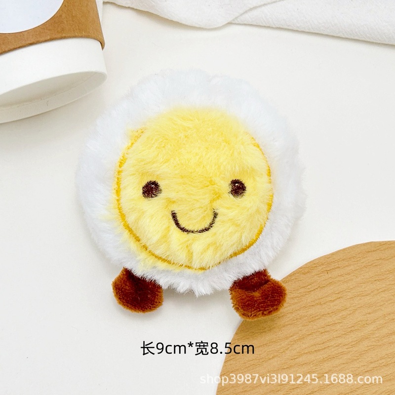 漫画食品シリーズブローチアクセサリーかわいいトーストチーズ卵ぬいぐるみ diy 衣類冷蔵庫マグネットアクセサリー|undefined