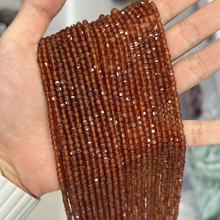 天然石3mm方糖切面刻面正方体小珠子圆珠串珠散珠手链diy饰品配件