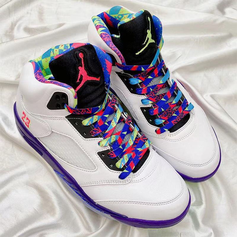 Le Ke Fit AF1 Air Force One aj5 Fresh Prince GhostGreen Pink Green Blue GS Shoelaces