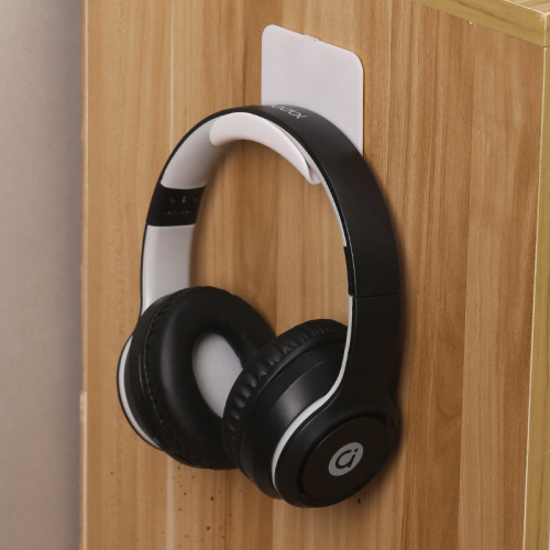 Headphone Bracket Wall-mounted without Drilling Desk Under Gaming Support Headband Hook Bracket Suspension Headphone Stand