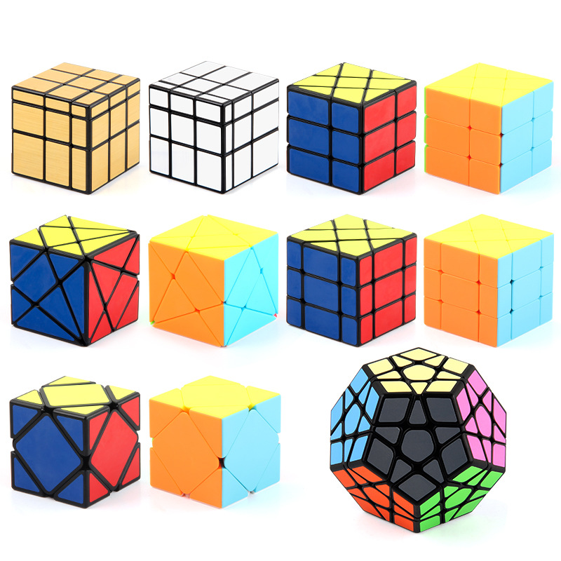 Qiyi múltiple especial en forma de cubo de Rubik dos de Tercer Nivel Magnético cinco Cubo de Rubik oblicuo Transferencia de borde de nivel positivo Cubo de Rubik juguetes educativos para la Ciencia y la educación