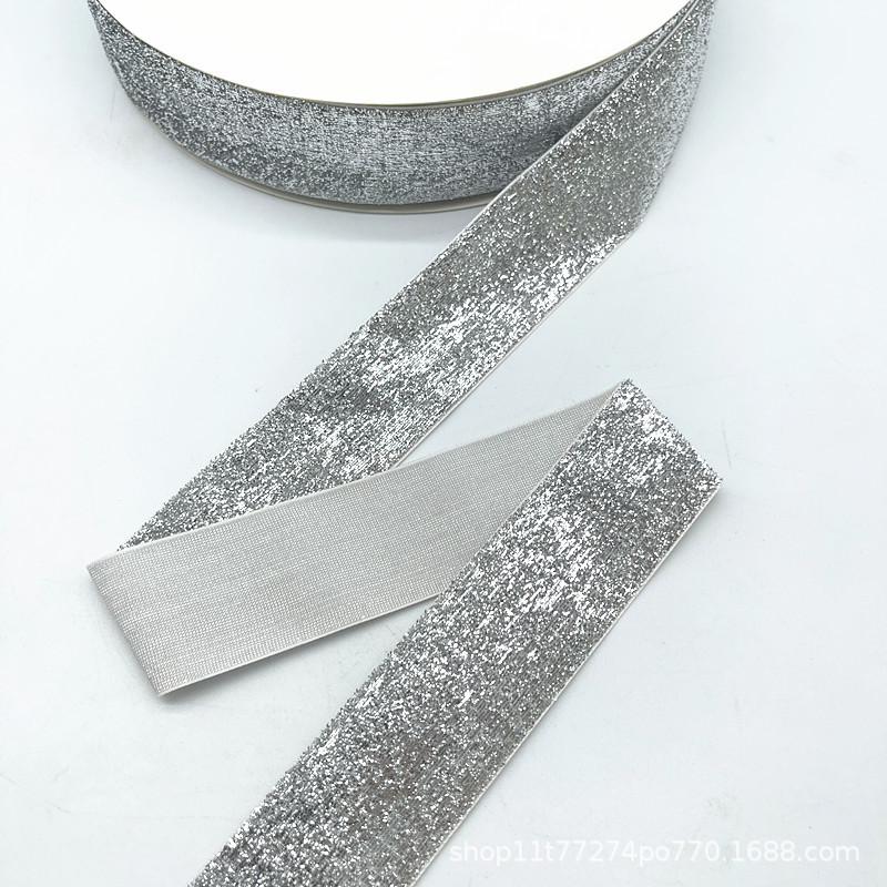 2.7 Métro / paquete de terciopelo de 38 mm boda hecha a mano cinta embalaje de regalo arco DIY decoración de fiesta Santa