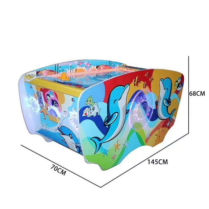 Hockey juego de monedas para padres e hijos equipo de ciudad de videojuegos para adultos multi-bola máquina de juego de hockey equipo de bola de cojín de aire