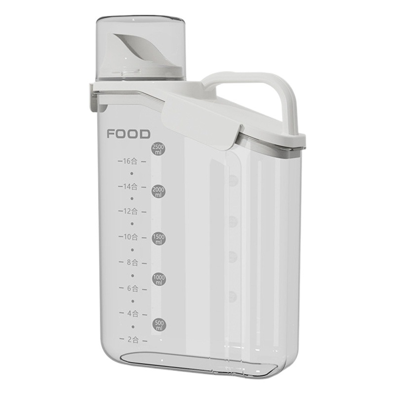 Simple a prueba de humedad sellada tarro hogar cocina granos tarro grande transparente crisper con tapa granos Cubo de arroz cubo