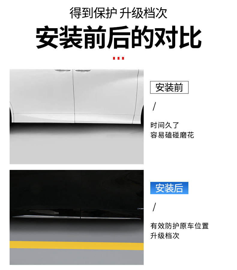 Applicable to 24 Toyota Erffa Body Trim WILFA 304 Stainless Steel Door Edge Erffa 40 Series Supplies