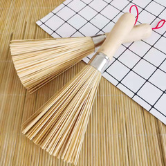 Natural Bamboo Pot Scrubber Pot Scrubber Bamboo Kitchen Scrubber Pot Scrubber Bowl Home Cleaning Brush Bamboo Cooking Broom Wholesale