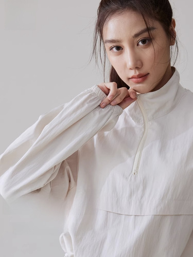 Autumn and Winter Stand Collar Half-length Toning Sporty Fashion Jacket for Women Loose Breathable Slimming Yoga Clothes Running Fitness Long-sleeved