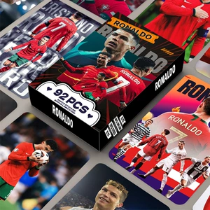 92pcs HD Card C Ronaldo Lomo Card Ronaldo Star Collection Карта Футбольная фотокарта Футбольная фотокарта