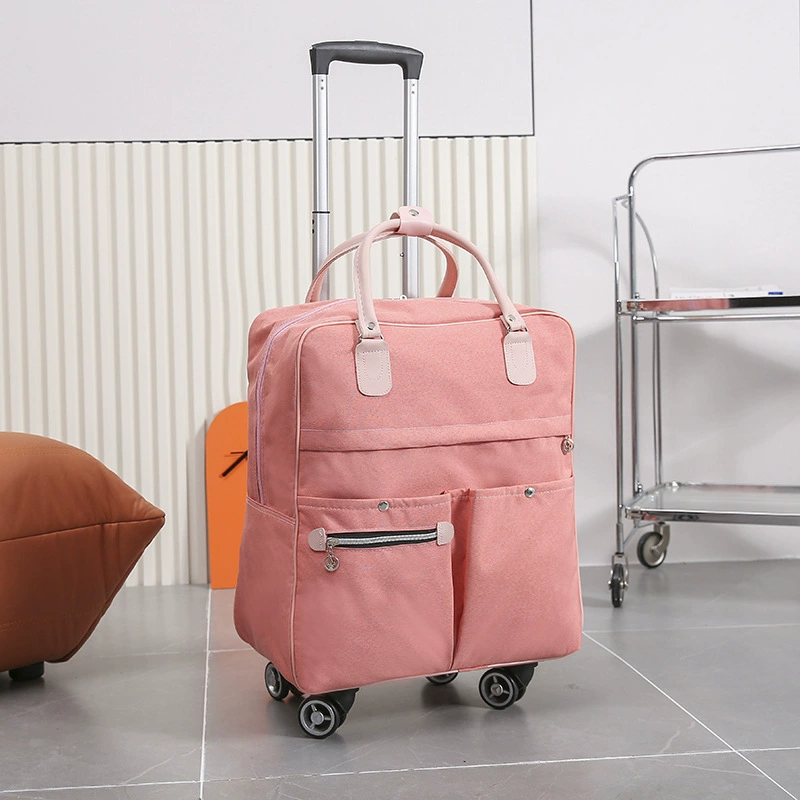 Сумка-тележка дорожная сумка большой емкости портативная сумка для багажа на короткие расстояния Женская легкая складная посадка мягкий чехол простой рюкзак