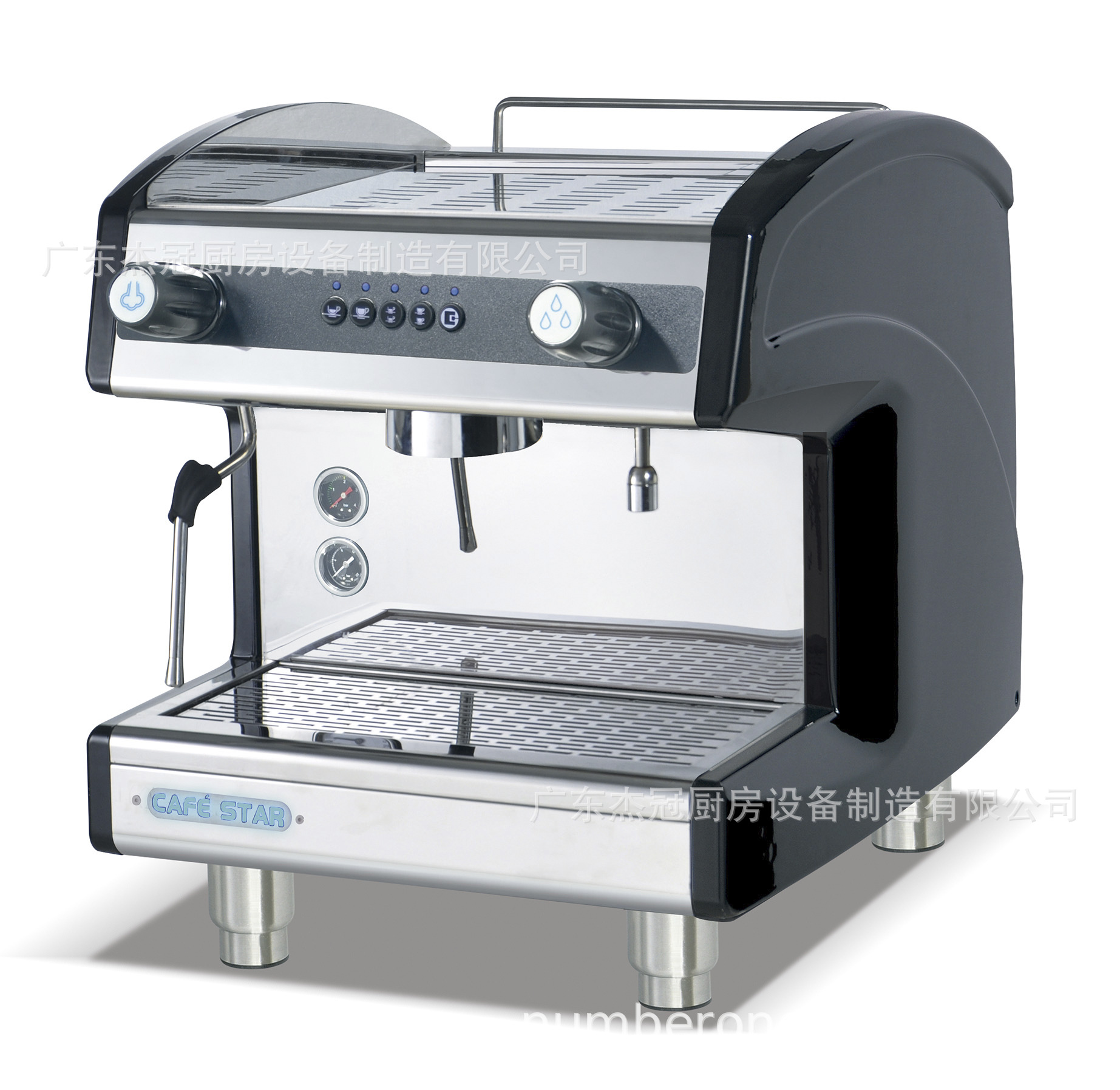 Máquina de café semiautomática comercial de doble cabeza K202T café de té con leche, máquina de extracción de leche, máquina de té y café italiano