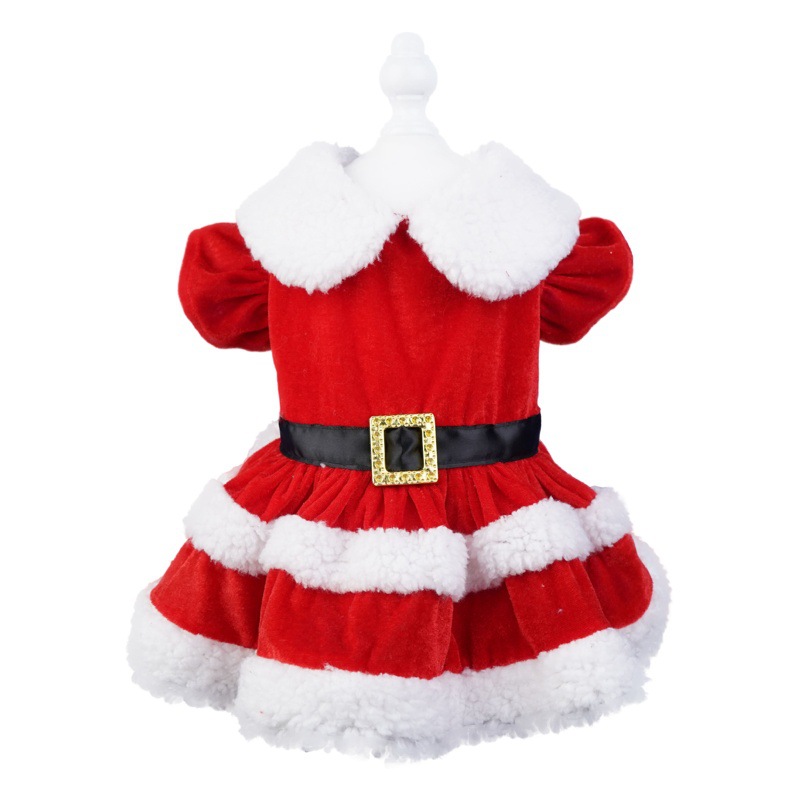 Nueva ropa para mascotas Navidad fiesta Santa Claus vestir ropa perro Año Nuevo ropa ventas directas de la fábrica
