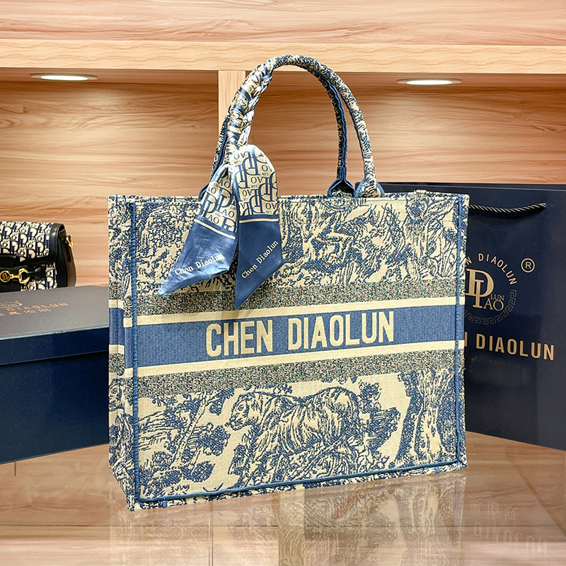 2025 nuevo estilo de alta moda lujoso ligero bolso completo bordado animal de transporte de gran capacidad bolsa de compras universal