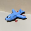 Blue airplane with cord