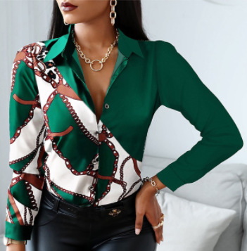 Women's Blouse Long Sleeve Blouses Printing Fashion Printing display picture 49