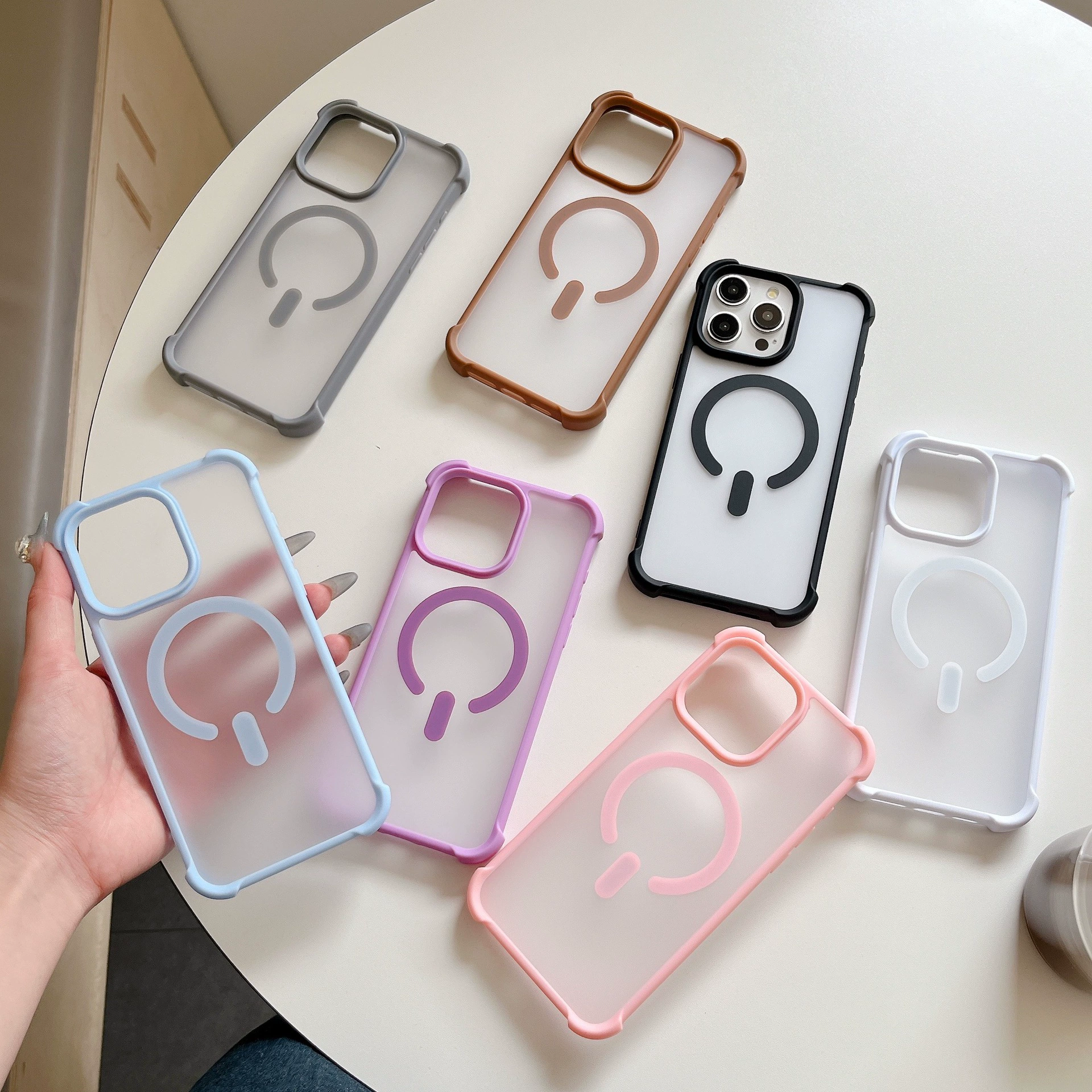 Apple, матовый совместимый чехол для iPhone16 Pro, чехол для телефона, защита от падений, 15