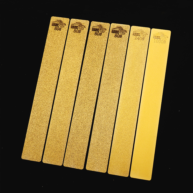 镀钛家用户外切割刀削皮器甘蔗刀金刚石磨刀器铁片150*20*1mm磨片