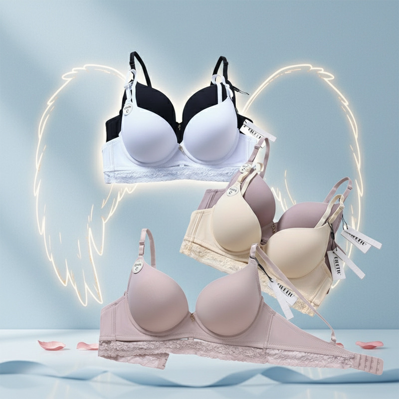 GIGOTTO Cross-Border Trade C-Cup Lingerie European and American Sexy Smooth Lace Bra Comfortable Breathable Thin Cup Bra GIGOTTO Cross-Border Trade C-Cup Lingerie European and American Sexy Smooth Lace Bra Comfortable Breathable Thin Cup Bra