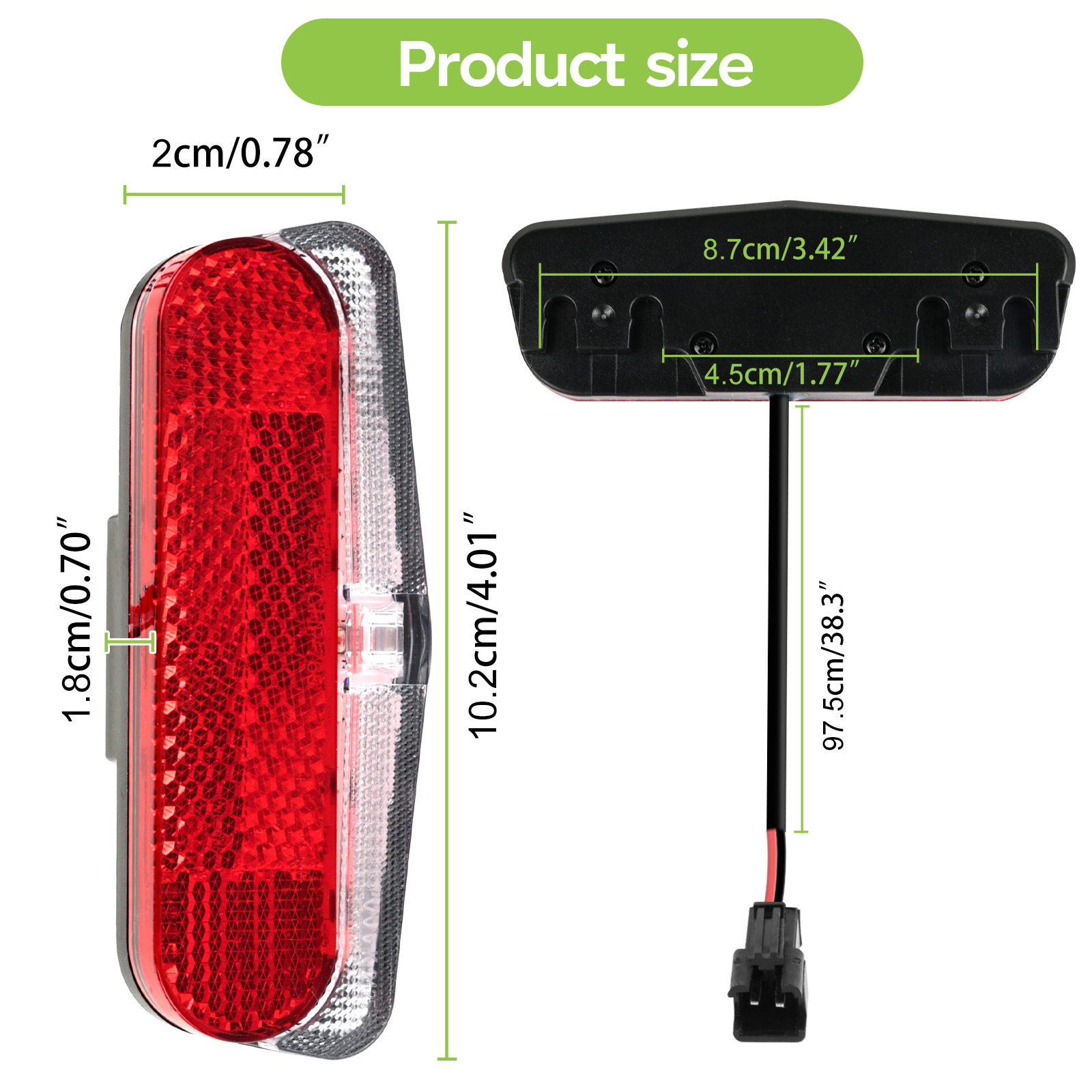 Bafang Can Protocol Mid-Drive Motor 36/48V Tail Light for Night Cycling Bicycle Modification Electric Bike Accessories