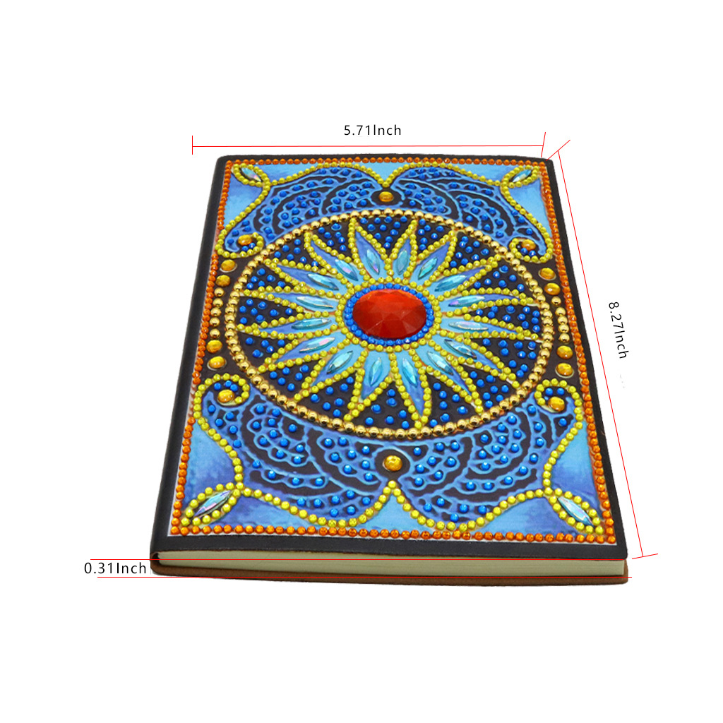 Pegatinas personalizadas para cuadernos con pintura de diamantes DIY, pinturas decorativas de diamantes hechas a mano, cuadernos con pintura de diamantes, pintura de diamantes completa.