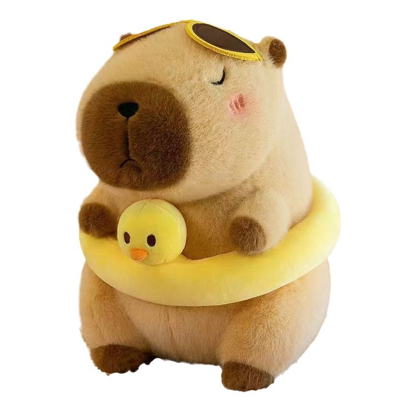 Peluche grande de capibara de 38 cm - Para intercambio en máquinas de garra - Uso en bodas y eventos interactivos - Juguete promocional image 5