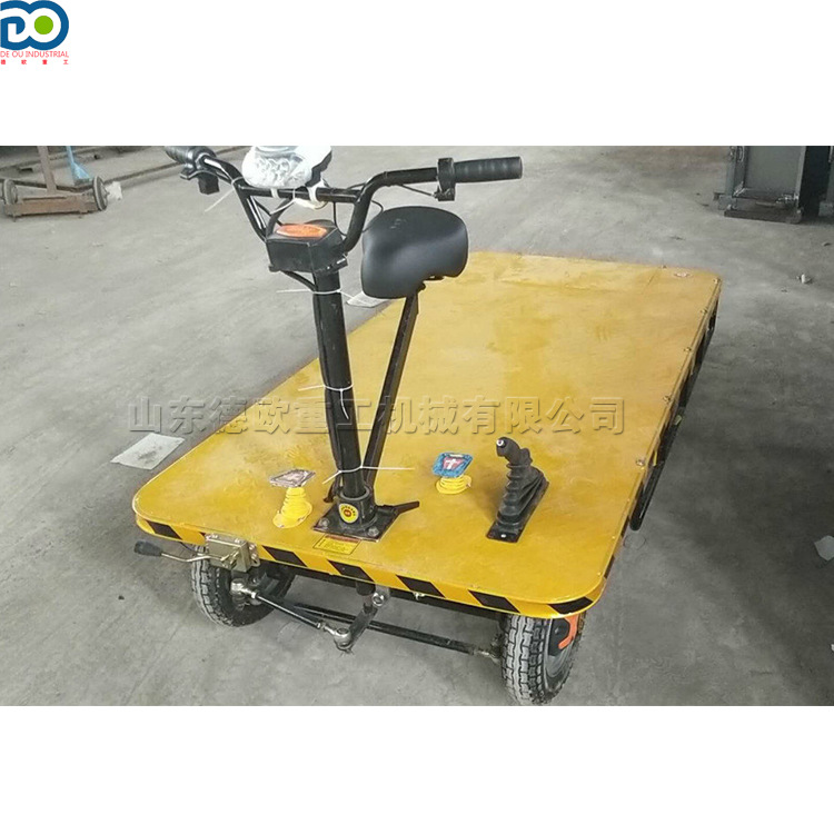 德欧牌 电动平板运输车 建筑工地小型拉砖车 厂区座驾式拉货车