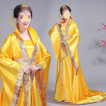 唐朝古装皇后服装女拖尾宫廷贵妃武则天公主七仙女汉服舞台演出服