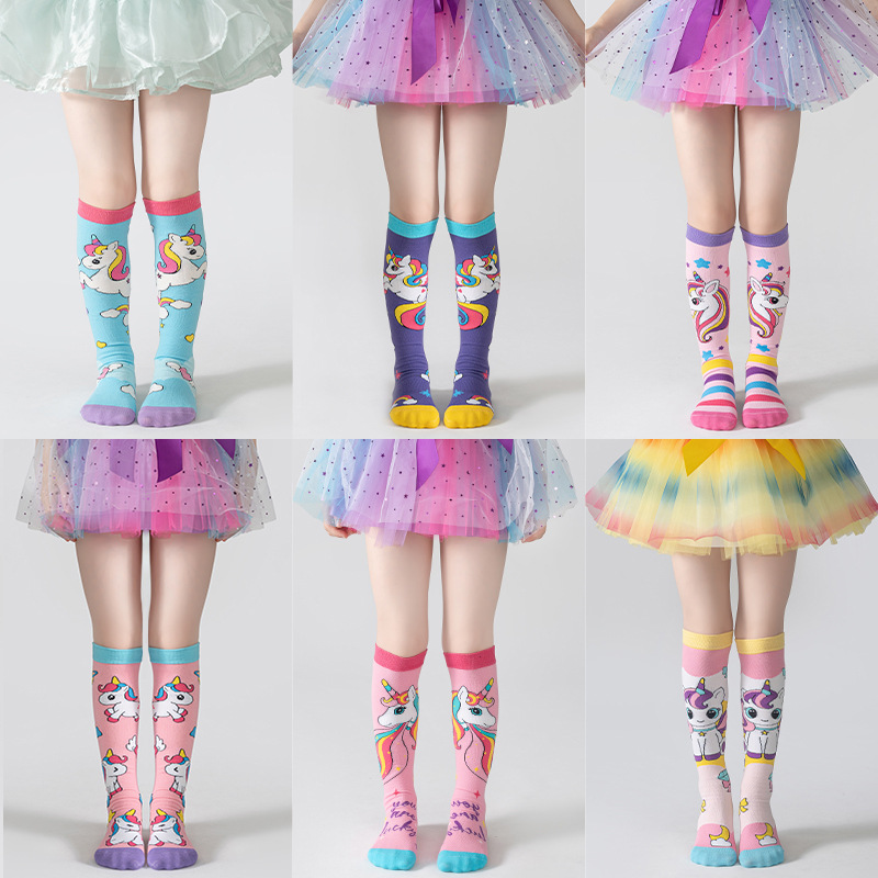 children's autumn cartoon knee socks